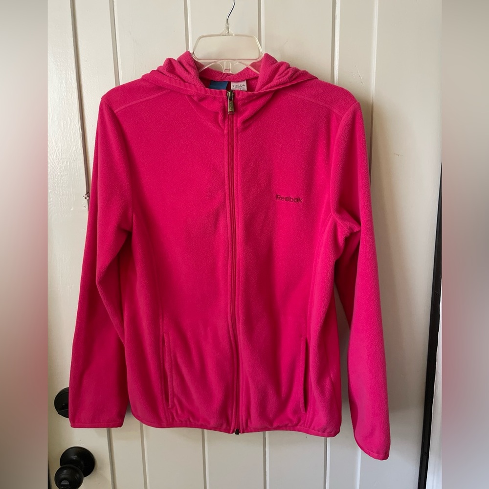Pink Fleece Sweater Reebok Size M